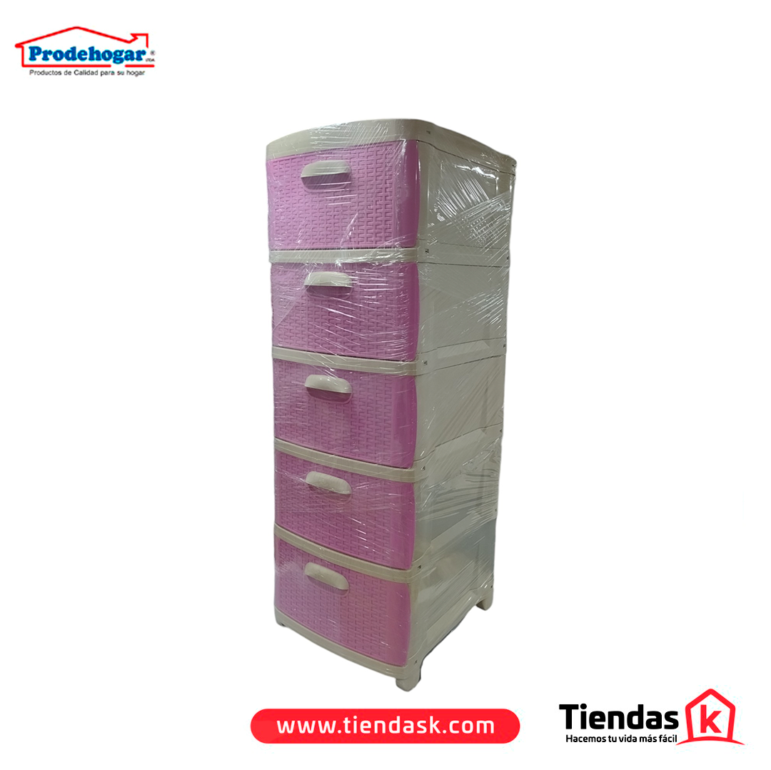 106.0058 PRACTIMUEBLE DUBAI 5 NIVELES RATTAN BG-RS PRODEHOGAR REF 390ORR5N18 - Image 1