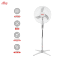 VENTILADOR ALTEZZA ASF-1651 DE PIE BLANCO 16 PULGADAS BASE CRUZ TIBURON