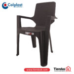 SILLA REGINA C/BRAZO RATTAN WENGUE REF:799