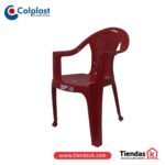 SILLA COLPLAST LIBERTY CON BRAZO ROJA REF  101