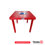 MESA CUADRADA CLASICA ROJO ANDECOL  REF:MP0277