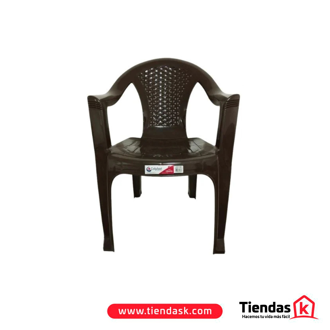 Diseño sin título - 2025-02-12T152817.380 SILLA COLPLAST LIBERTY CON BRAZOS WENGUE REF 1274 - Image 1