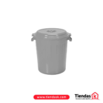 TANQUE 160 LITROS GRIS CON TAPA COLPLAST REF: 410