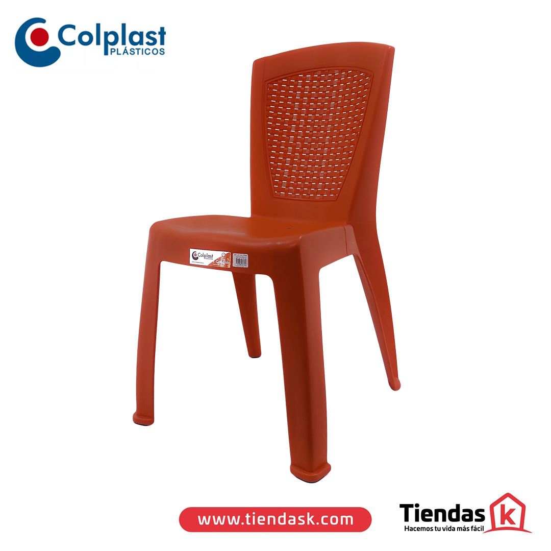 62.0277-silla-colplast-calypso-1 SILLA COLPLAST CALYPSO ROJO SIN BRAZO REF 752 - Image 1