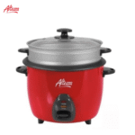 OLLA ARROCERA MULTIFUNCIONAL CON VAPORERA ALTEZZA 1.8 LITROS  ROJA  REF  ARC-S18