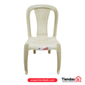 SILLA CRYSTAL BEIG COLPLAST S/BRAZO ESPALDAR MALLA PELETIZADA REF 1039