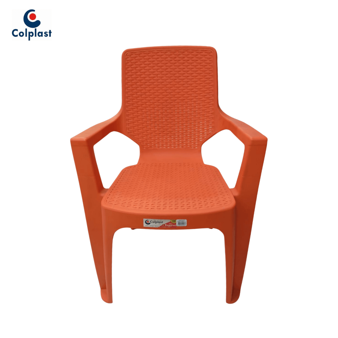 C SILLA REGINA C/BRAZO RATTAN NARANJA REF 1017 - Image 1