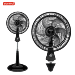 VENTILADOR SAMURAI SILENCE FORCE PLUS 2 EN 1 PEDESTAL NEGRO REF 5861032053