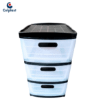 PRACTIMUEBLE DUBAI 3 NIVELES  TRANSP-NEGRO DUBAI PRODEHOGAR 390ORR3N25