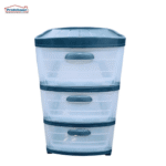 PRACTIMUEBLE DUBAI 3 NIVELES  TRANSP-GRIS DUBAI PRODEHOGAR 390ORR3N24