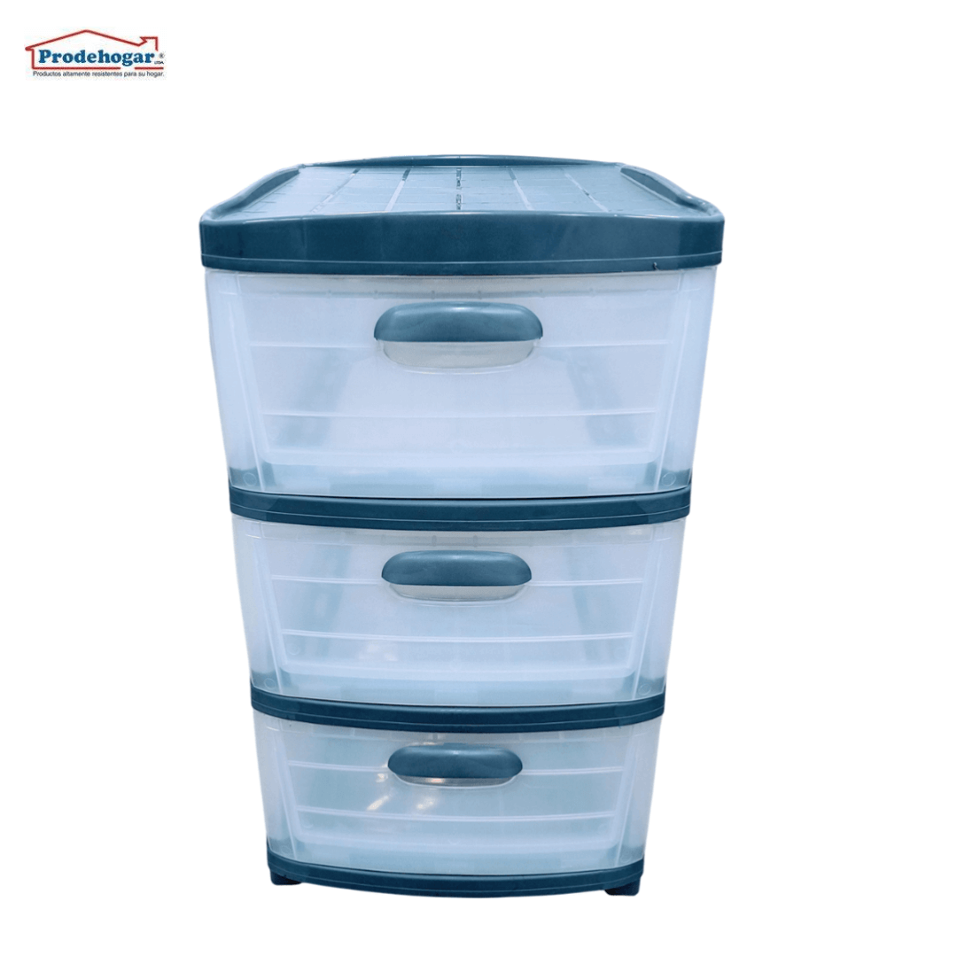 WS PRACTIMUEBLE DUBAI 3 NIVELES TRANSP-GRIS DUBAI PRODEHOGAR 390ORR3N24 - Image 1