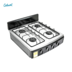 ESTUFA REF 4374  CONTINENTAL GAS 4 PT LUJO A INOX Q.ES GP NEGRA