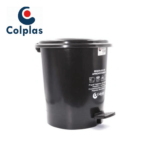 PAPELERA PEDAL REDONDA 12 LT COLPLAST PALETIZADA  NEGRA REF 1099 - 1100