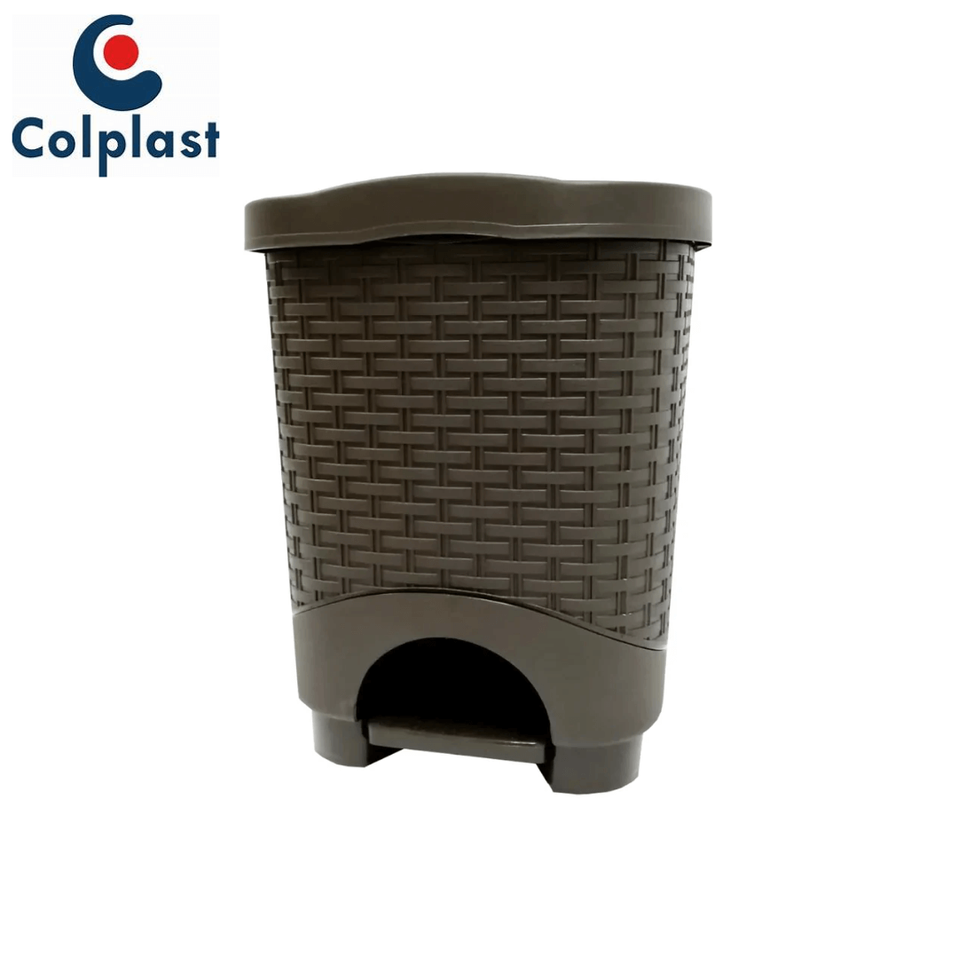 46.0286 PAPELERA PEDAL RATTAN 12 LTS PAPELERA RATTAN DE PEDAL 12 LTS WENGUE REF 1097 - Image 1