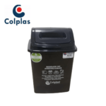 PAPELERA VAIVEN 7 LTS NEGRO COLPLAST REF: 1106