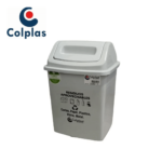 PAPELERA VAIVEN 7 LTS BLANCO COLPLAST REF: 1107