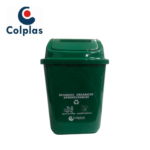 PAPELERA VAIVEN 7 LTS VERDE OSCURO COLPLAST REF: 328