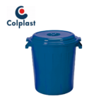 TANQUE 120 LITROS AZUL OSCURO C/TAPA COLPLAST REF 200