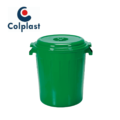 TANQUE 80 LITROS C/TAPA COLPLAST VERDE 52 CMS DIAM