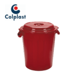 TANQUE 160 LITROS ROJO CON TAPA COLPLAST REF- 408