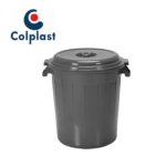TANQUE 80 LITROS C/TAPA COLPLAST GRIS 52 CMS DIAM