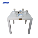 MESA RATTAN TAYRUNA BLANCO HIELO ANDECOL REF: MP1002