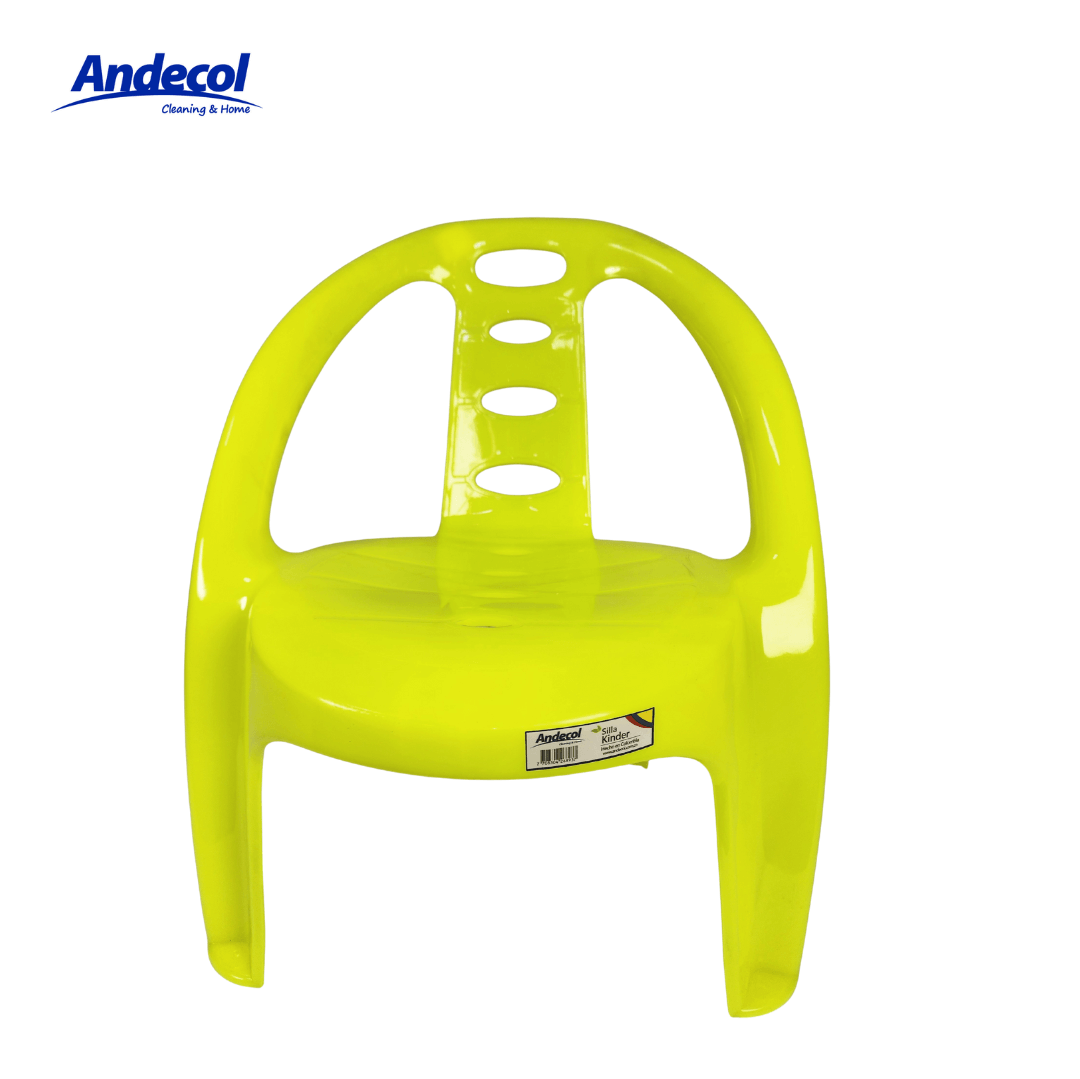 SILLA KINDER ANDECO AMARRILOO SILLA KINDER FLOURESCENTE AMARILLO ANDECOL - REF MP0393 - Image 1