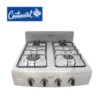 SOBREMESA CONTINENTAL 4PT LUJO MESA Y FRENTE EN ACERO INOX Q.AL GP GRIS REF 4954