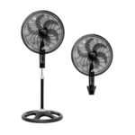 VENTILADOR ALTEZZA PEDESTAL ASF-PG2988B 6 ASPAS 2 EN 1 NEGRO 18 PUL MALLA PLASTICA