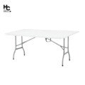 MESA PLEGABLE TIPO MALETA PORTATIL EN POLIETILENO DE 180 CM BLANCA JUST HOME COL - Image 2