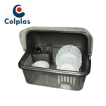 PORTAVAJILLA GIGANTE C/CUPULA WENGUE COLPLAST  REF  0793