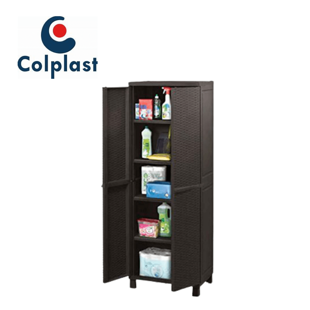 ARMARIO CLASSICO ABIERTO ARMARIO CLASICO RATTAN-WENGUE COLPLAST AL 181CMX69ANX46L REF 829 - Image 1