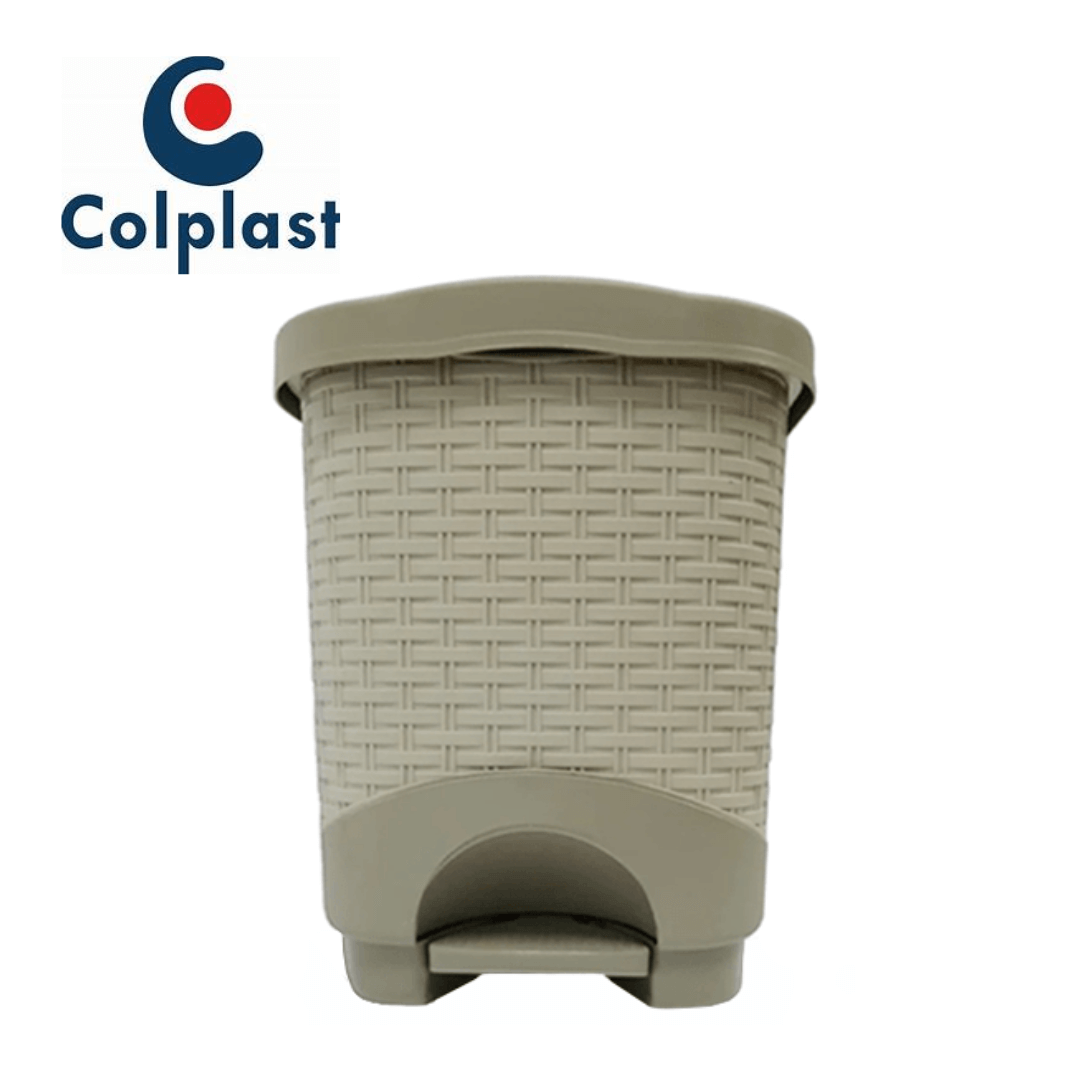 PAPELERA RATTAN 12 LITROS AVELLANA PISTACHO PAPELERA RATTAN DE PEDAL 12 LTS PISTACHO AVELLANA REF 1096 - Image 1