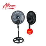 VENTILADOR ALTEZZA PEDESTAL ASF-PG1877 PRO 2EN1  NEGRO 18PUL MALLA PLASTICA  REF