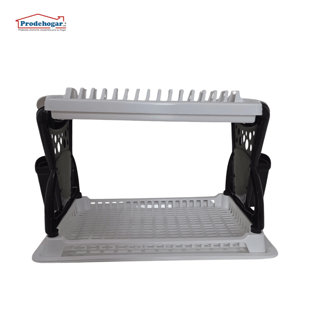 negr ESCURRIDOR/ LOCERO NEGRO DOS NIVELES DESARMABLE PRODEHOGAR390LRINNG0 - Image 1