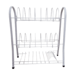 PLATILLERA TUBO 3 NIVELES BLANCA