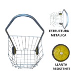 CARRO PARA MERCADO ECONOMICO GRIS