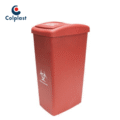 PAPELERA VAIVEN COLPLAST 55 LITROS ROJA REF 581 - Image 3