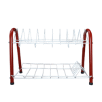 PLATILLERA TUBO 2 NIVELES ROJA