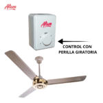 VENTILADOR ALTEZZA DE TECHO ACF-130C INDUSTRIAL CAFE PLATILO 56 PULGADA REF; 94443