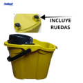 BALDE ESCURRIDOR ANDECOL 15 LTS C/RUEDAS AMARILLO REF; MPO362