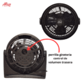 VENTILADOR ALTEZZA DE MESA 8 PULG MALLA PLASTICA NEGRO REF; ADF-YT31 - Image 3
