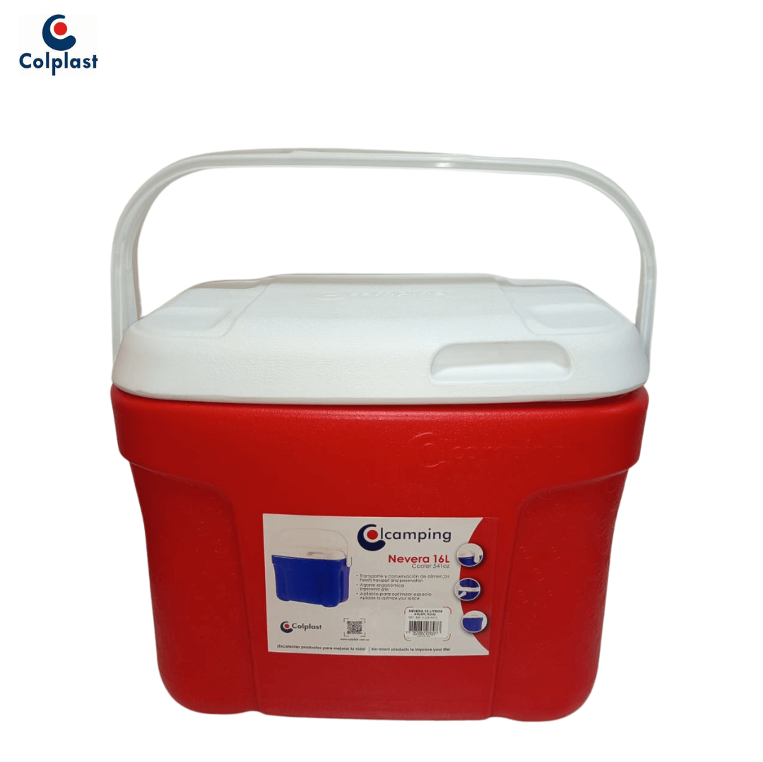 21.0012 - 2025-12-29T173122.358 CAVA PLASTICA ROJA COLPLAST 16 LTS REF; 898 - Image 1