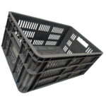 CANASTA PLANA TIPO BARRAS GRIS CN406025