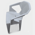 SILLA GEOMETRICA GRIS XL-6005 - Image 3