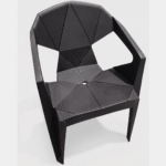 SILLA GEOMETRICA NEGRA XL-6005