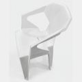 SILLA GEOMETRICA BLANCA XL-6005 - Image 4