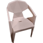 SILLA GEOMETRICA PALO DE ROSA XL-6005