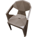 SILLA GEOMETRICA CAFE XL-6005