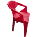 SILLA GEOMETRICA ROJA XL-6005 - Image 2